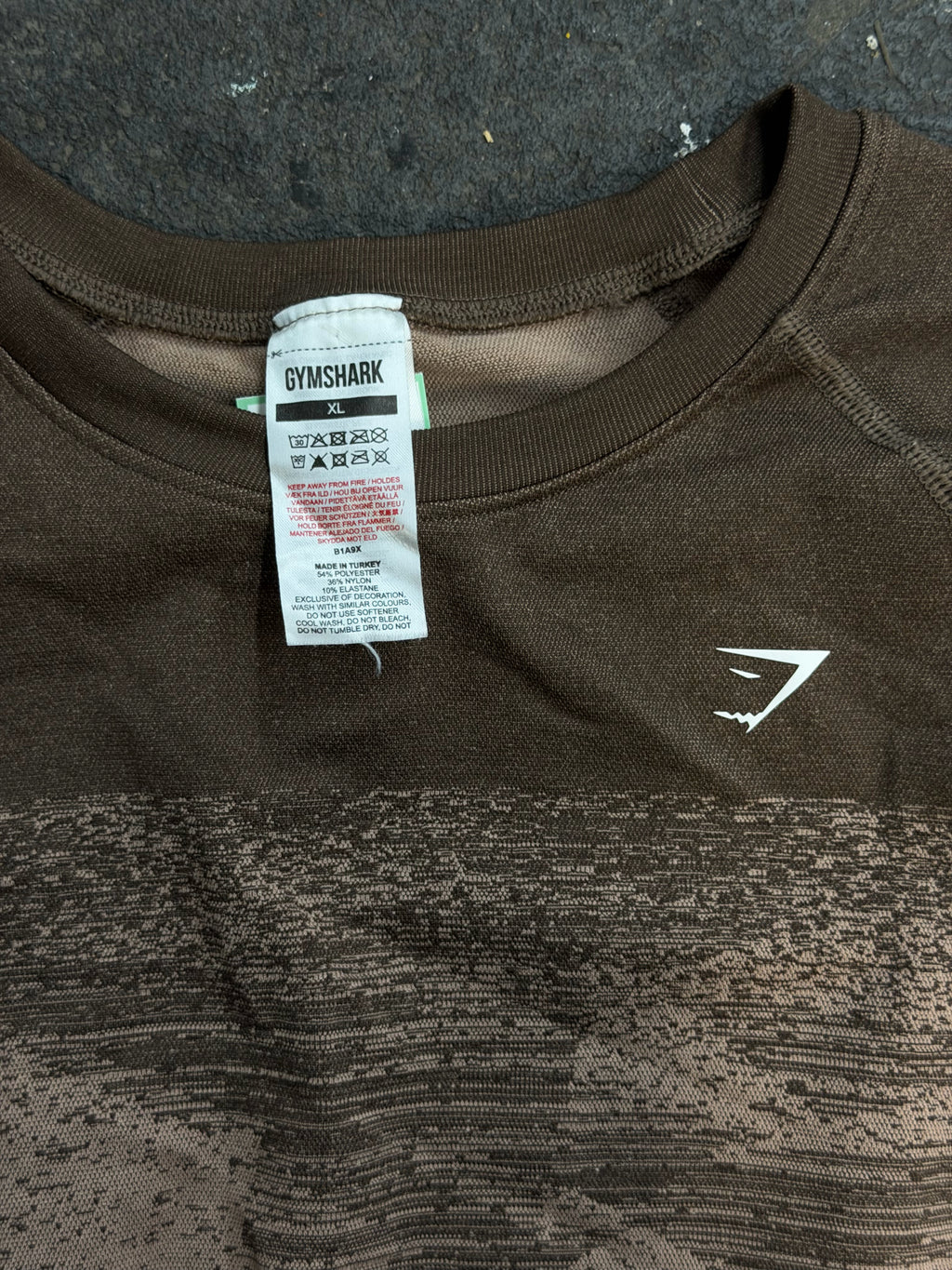 gymshark Size XL Brown Top
