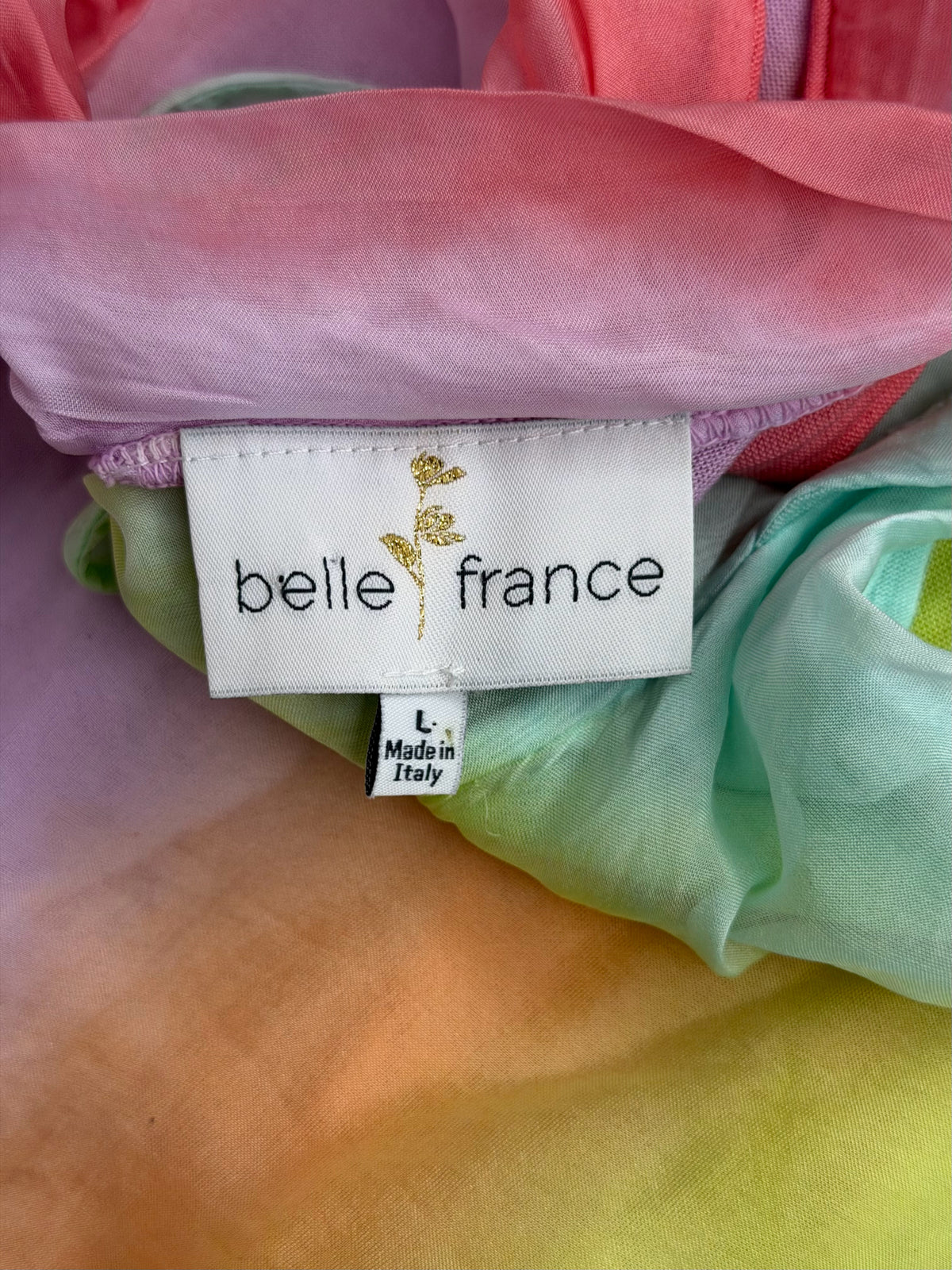 Belle France Large Multi-Color Top