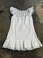 Aqua Small White Dress