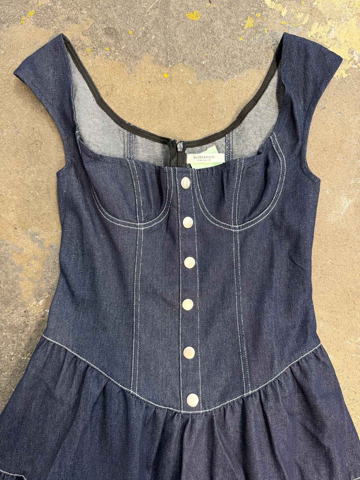 Pepper Mayo Size 2 Denim Dress