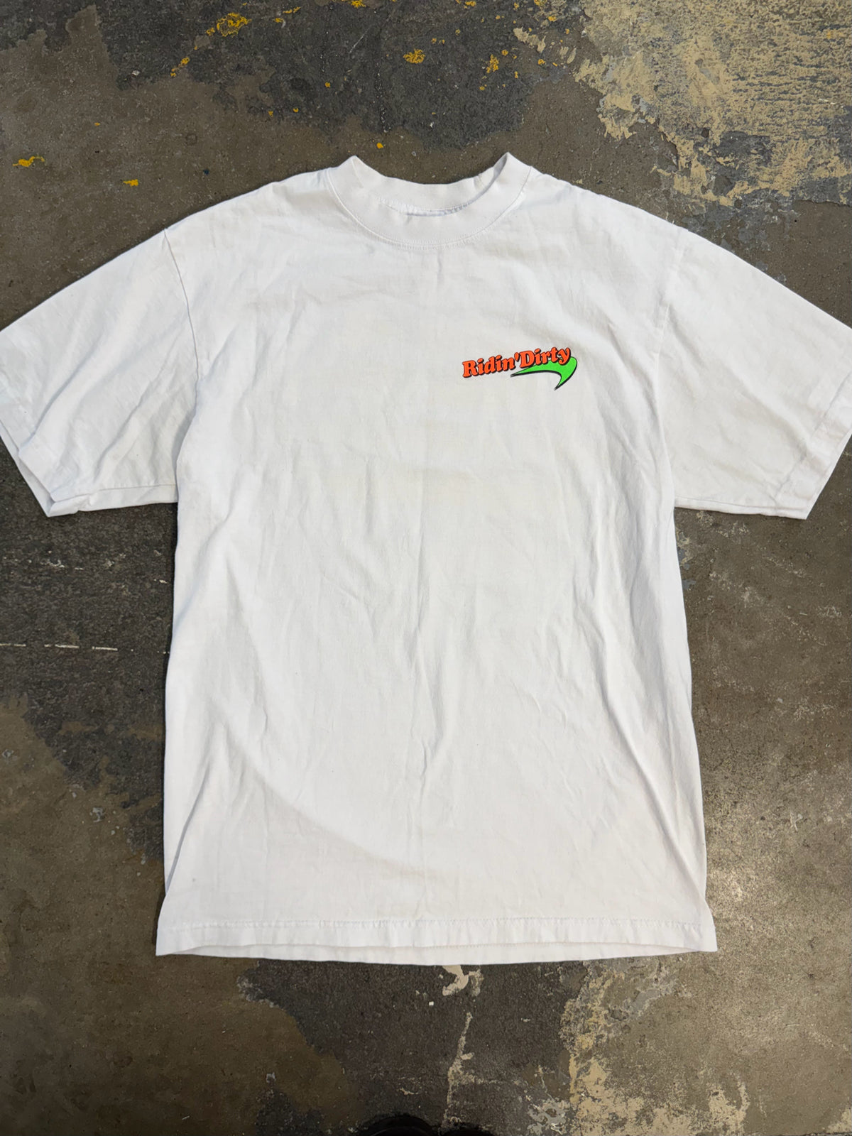 riding dirty Size Large White Shirt