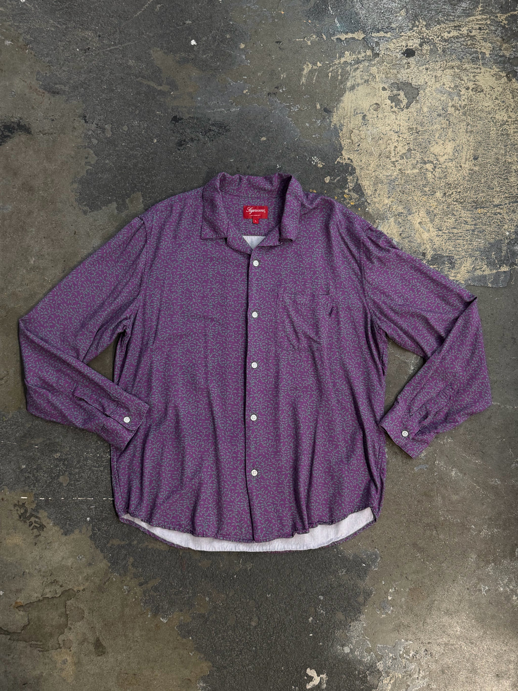 Supreme Large Purple Shirt