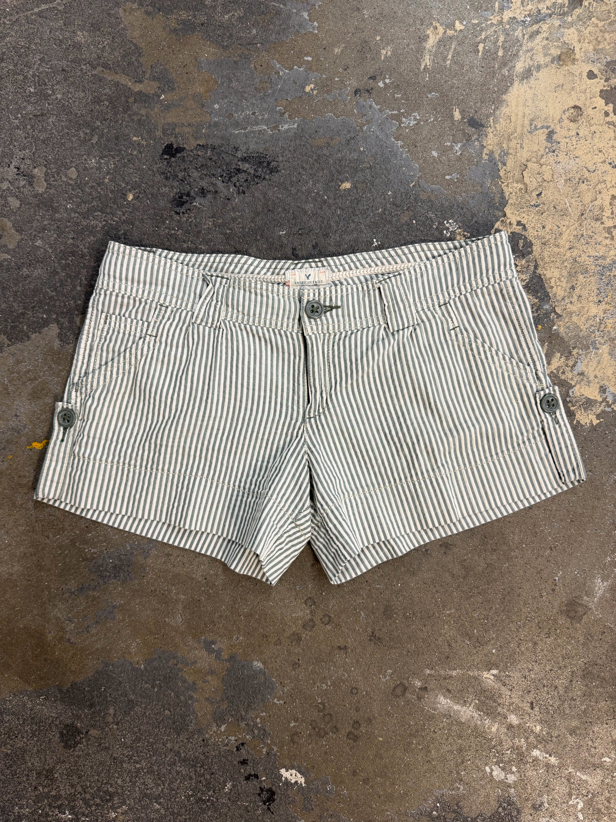 American Eagle Size 8 Y2K Striped Shorts