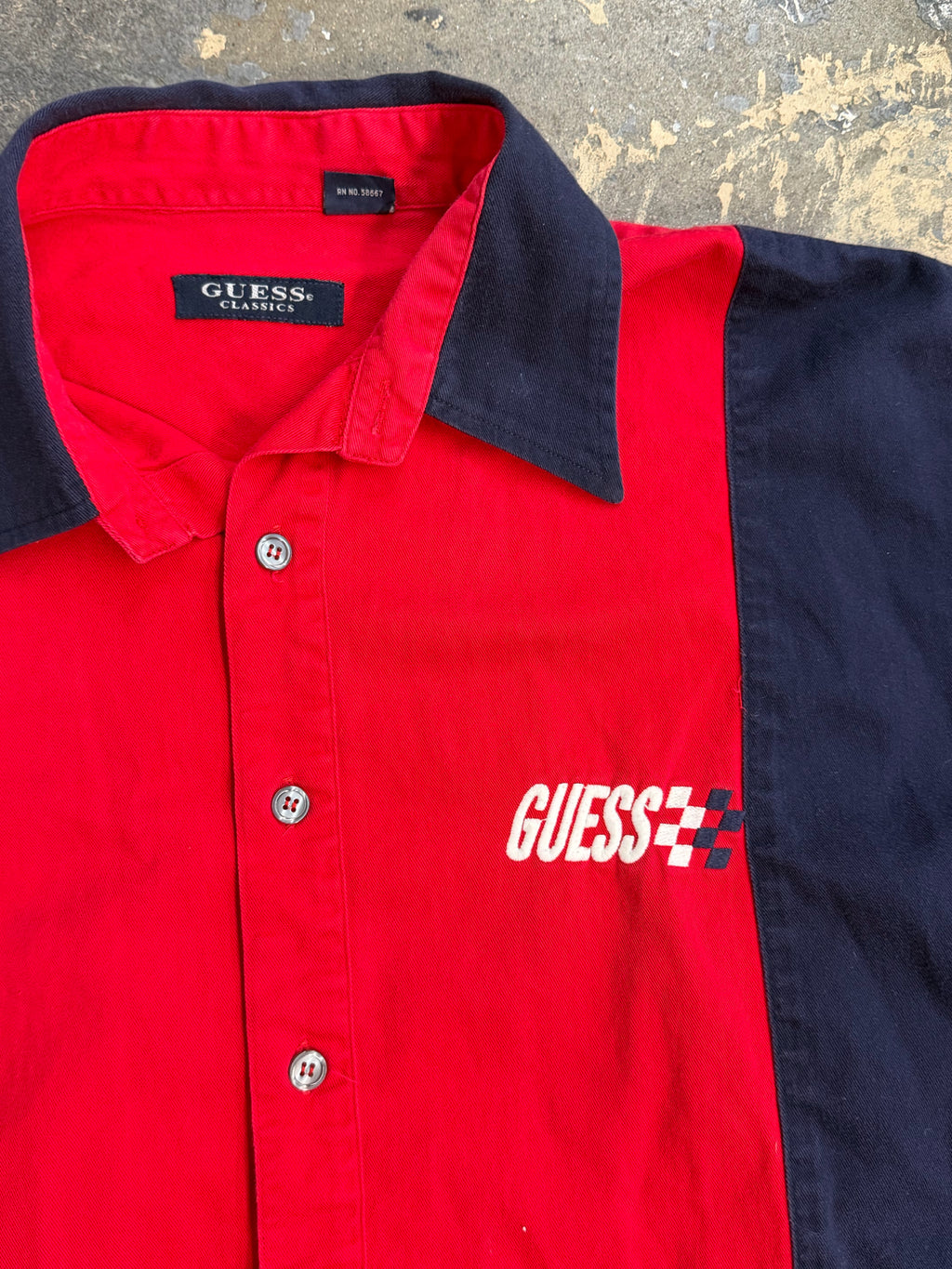 Guess Large Multi-Color Shirt