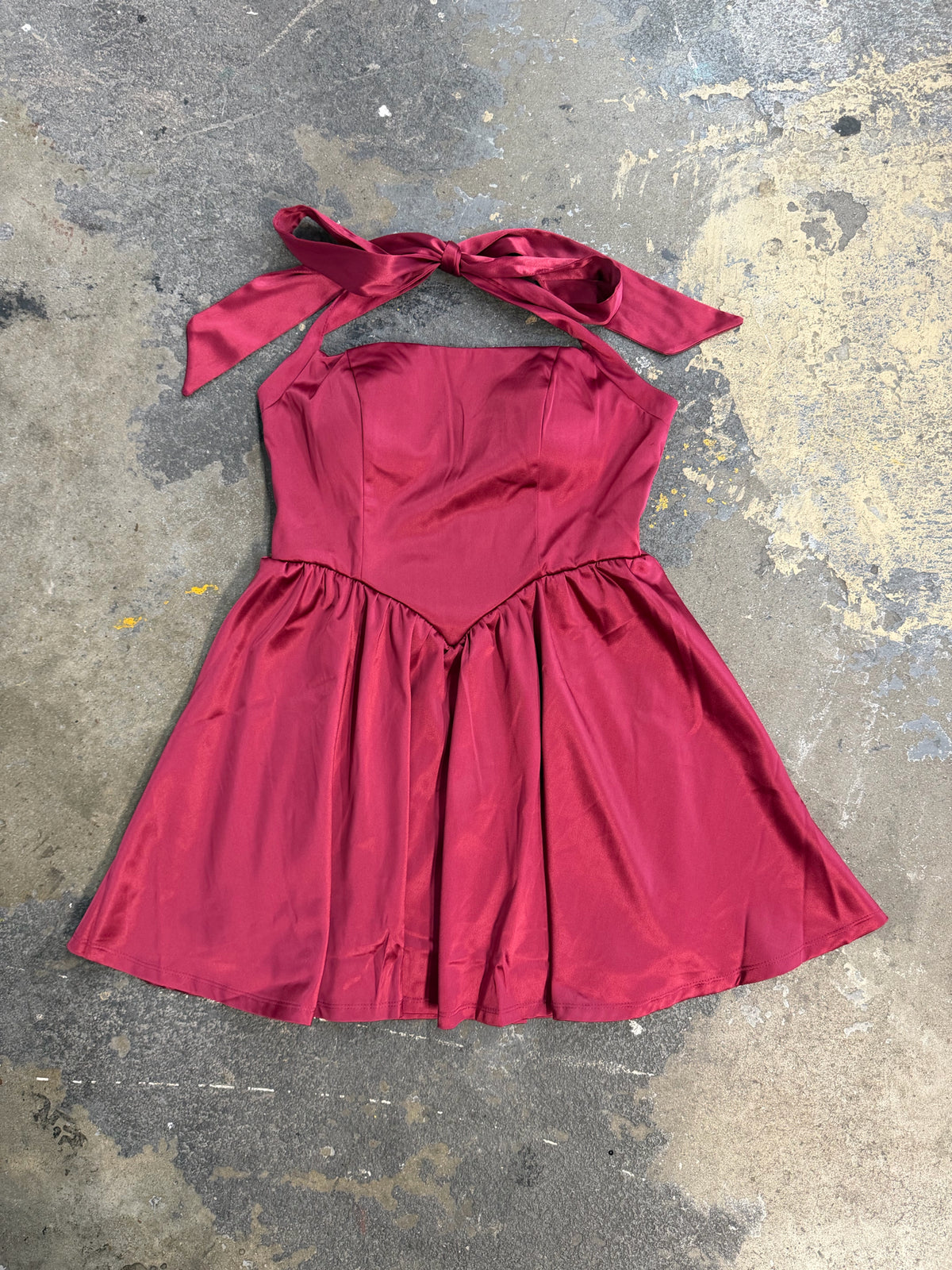 Francesca's Medium Silky Halter Dress