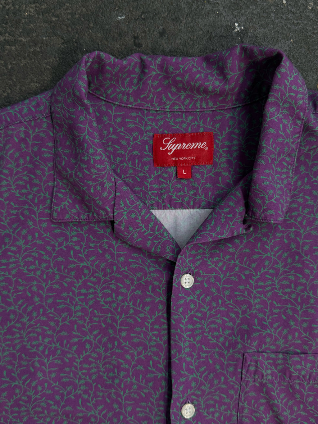 Supreme Large Purple Shirt