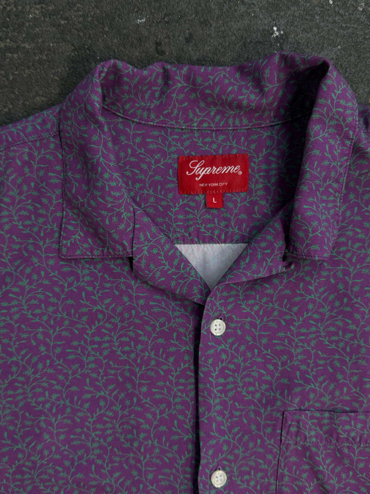 Supreme Large Purple Shirt