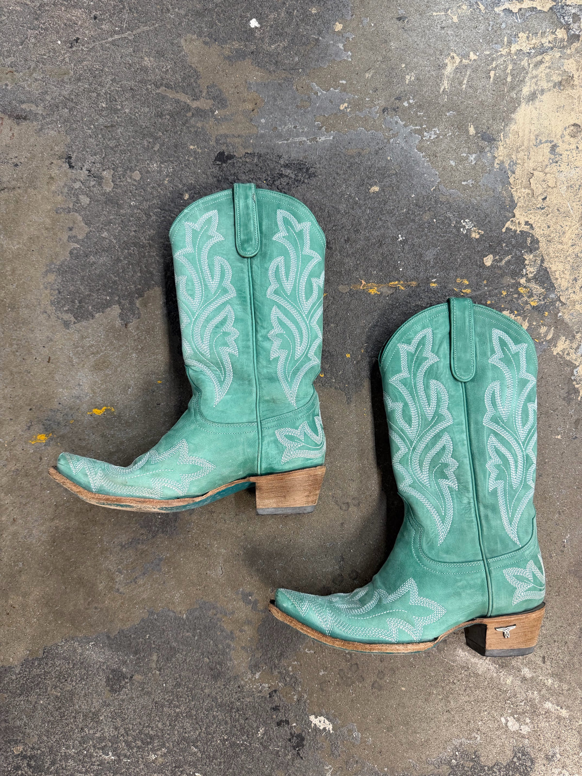 LANE Size 10 Saratoga Western Boots