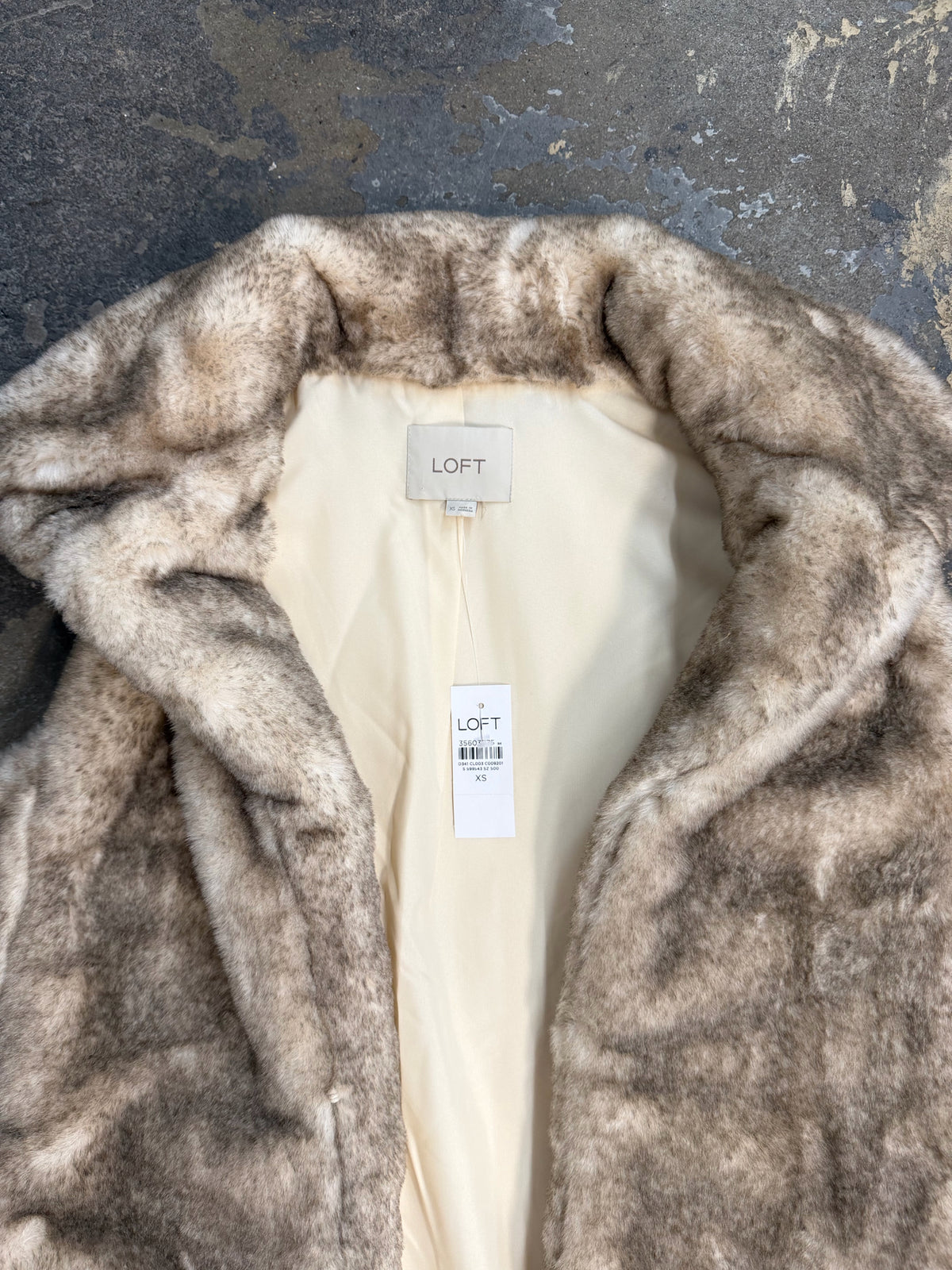 Loft XS NWT Fur Vest