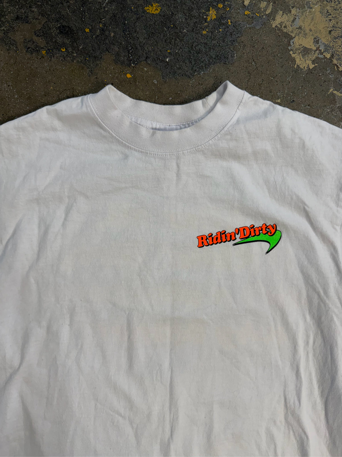 riding dirty Size Large White Shirt