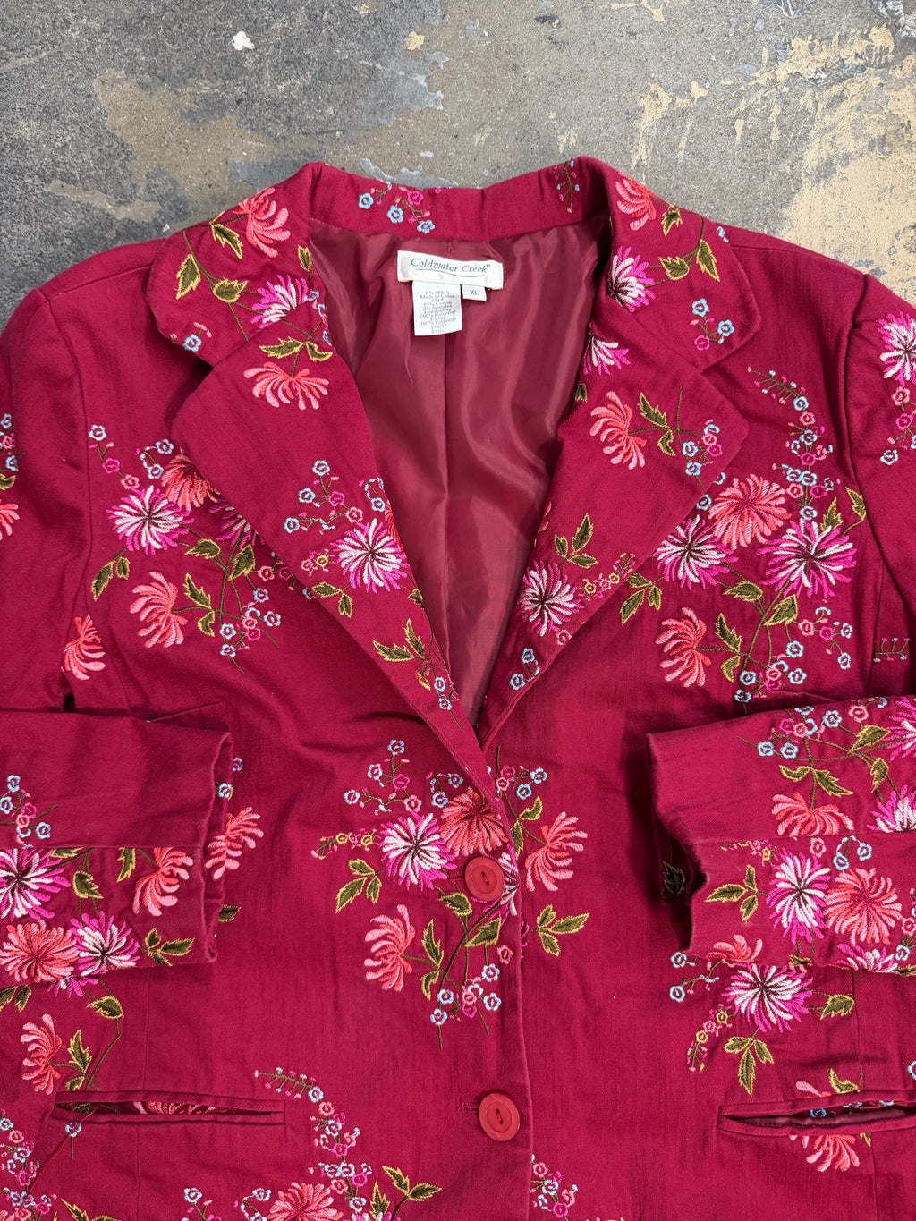 Coldwater Creek XL Embroidered Outerwear
