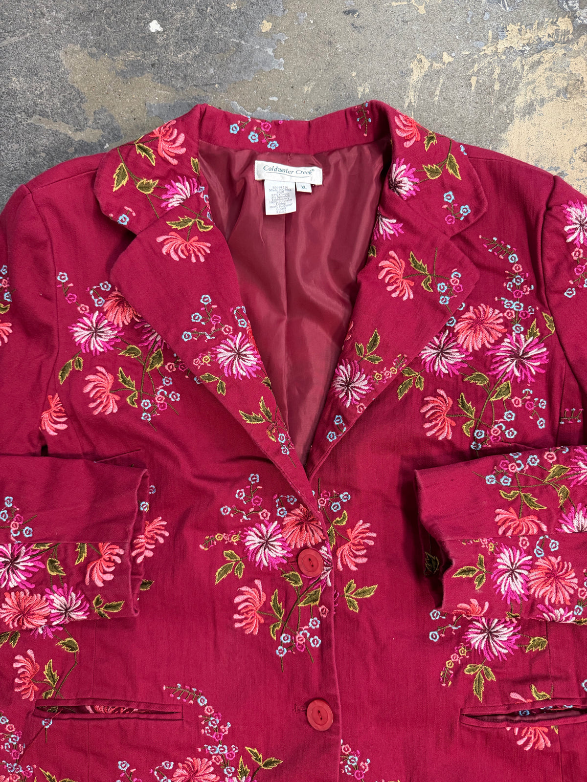 Coldwater Creek XL Embroidered Outerwear