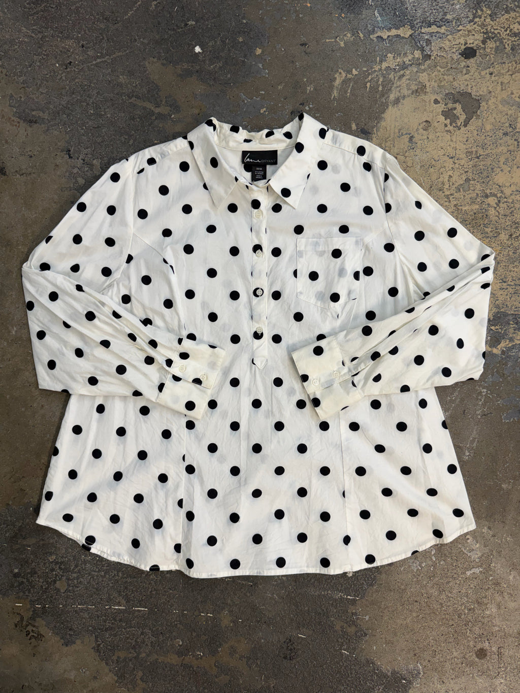Lane Bryant Size 22/24 Polka Dot Top